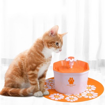 Amazon top selling pet dog automatic electric drinking water cat drinking fountain without noise(with cushion)