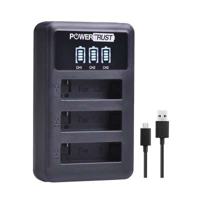 SJ8 LED 3 Slots USB Charger for SJ CAM SJ8 Star Action Sports DV Camera